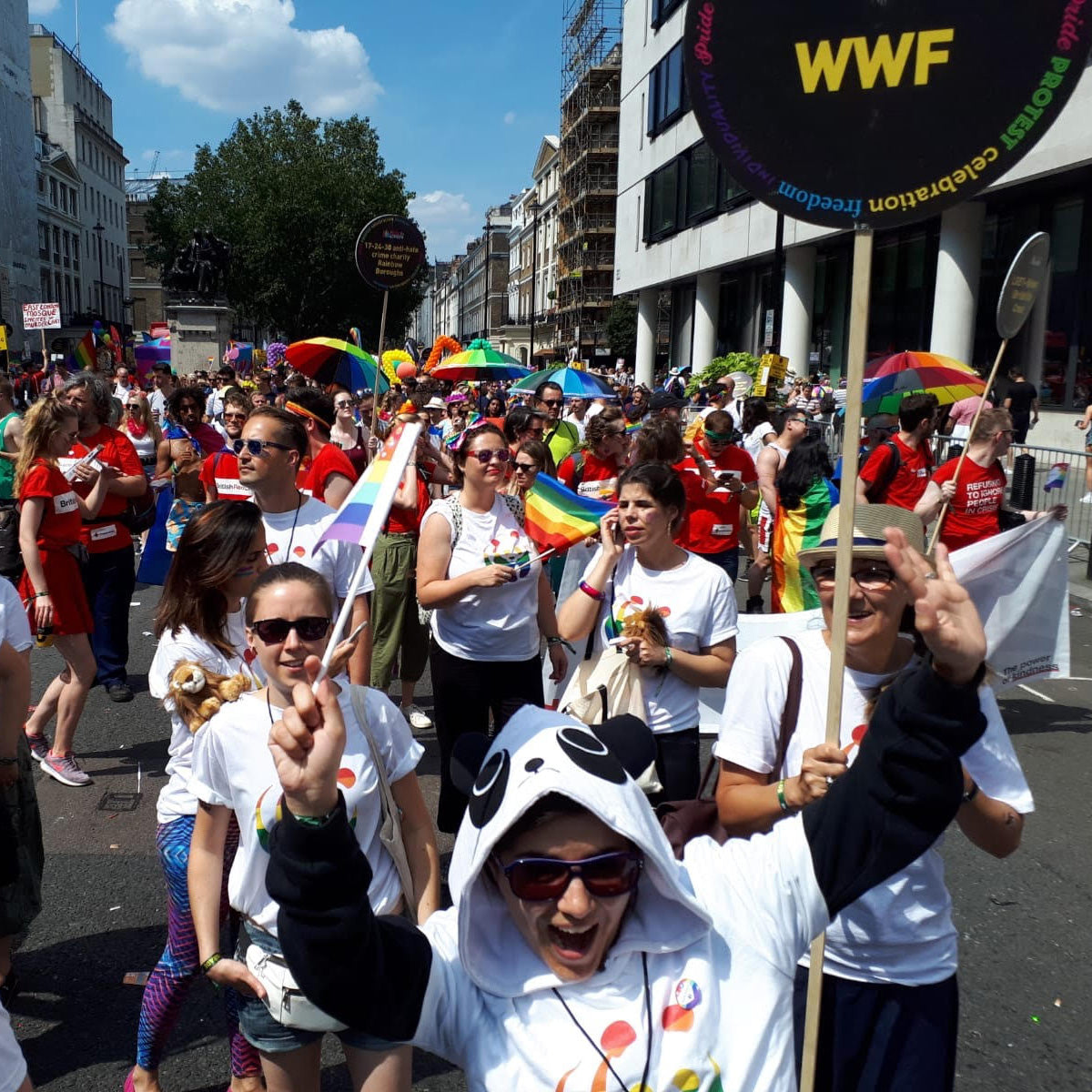 Rainbow Panda Unisex T-shirt