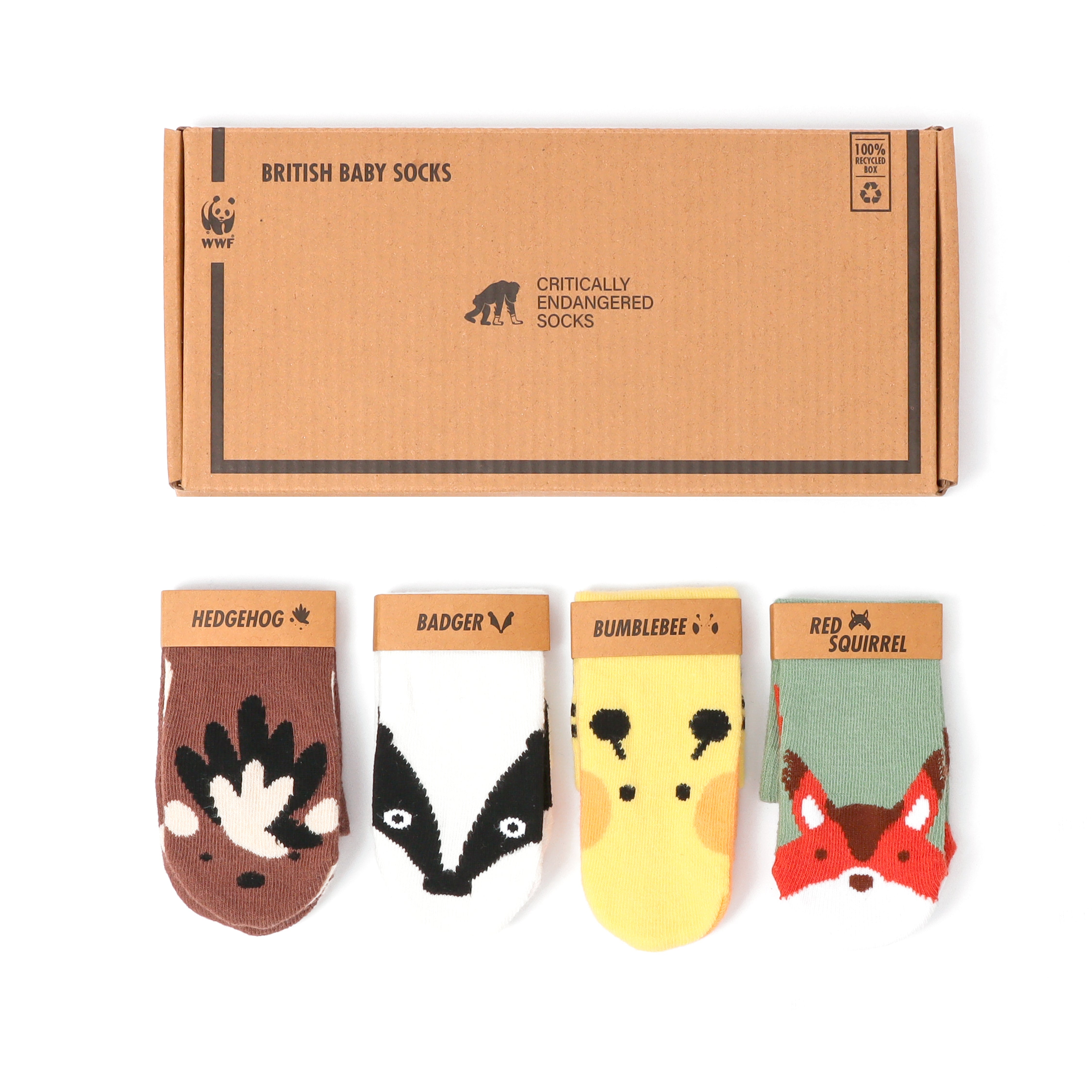 Critically Endangered Baby Socks - 4 pack