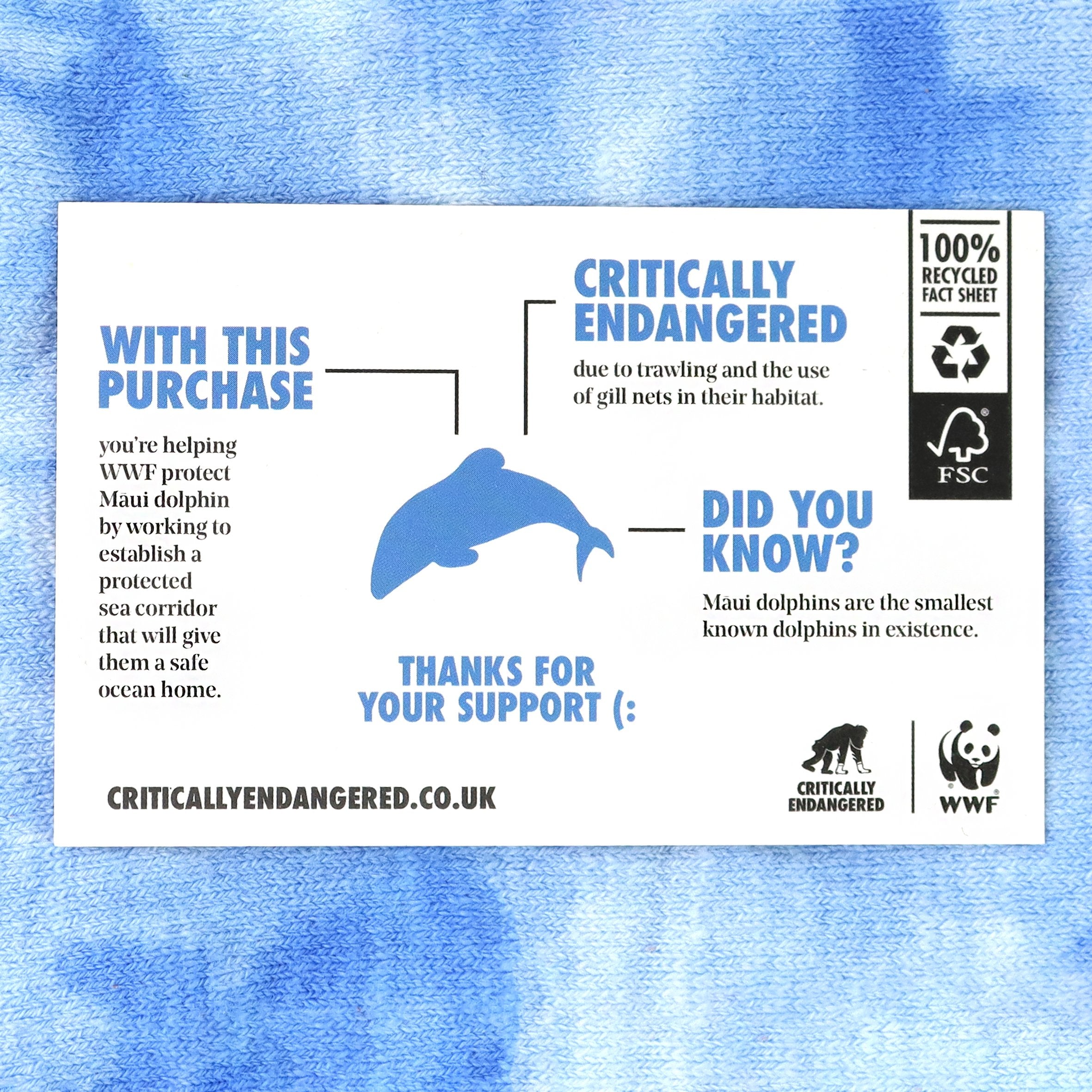 Critically Endangered Tie Dye Adult Socks