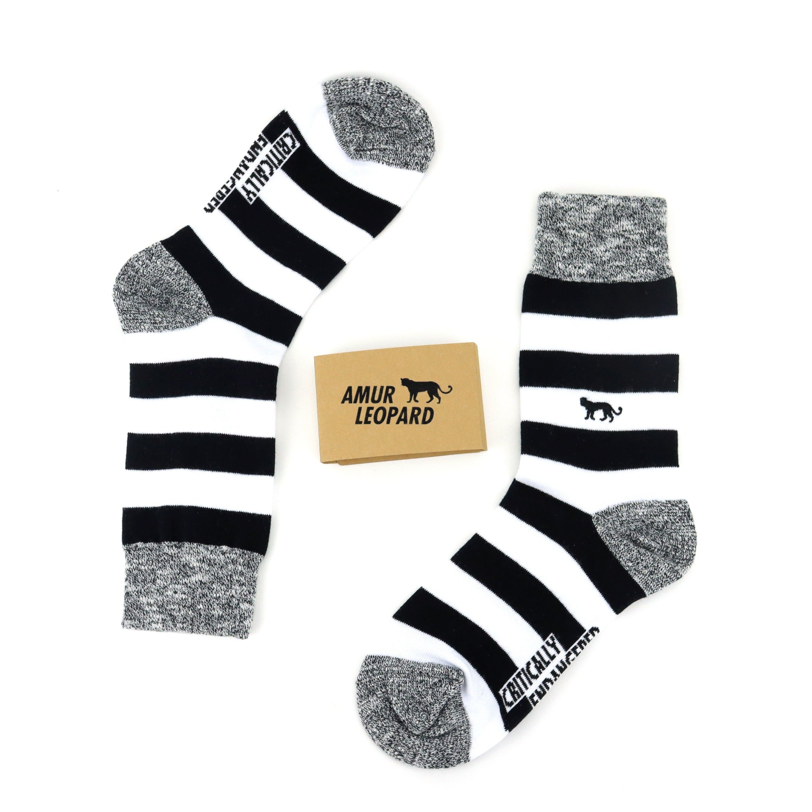 Critically Endangered Adult Striped Socks