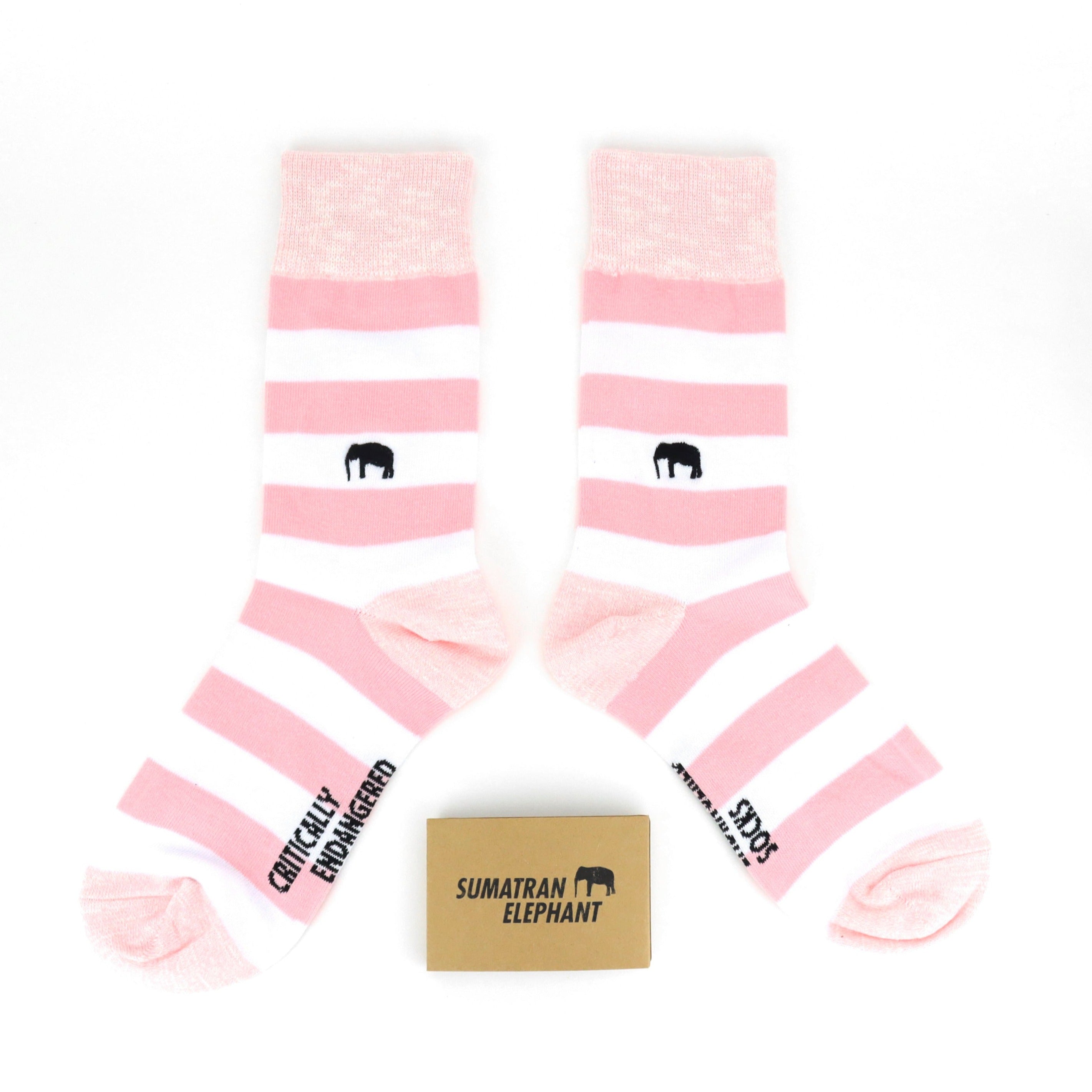 Critically Endangered Adult Striped Socks