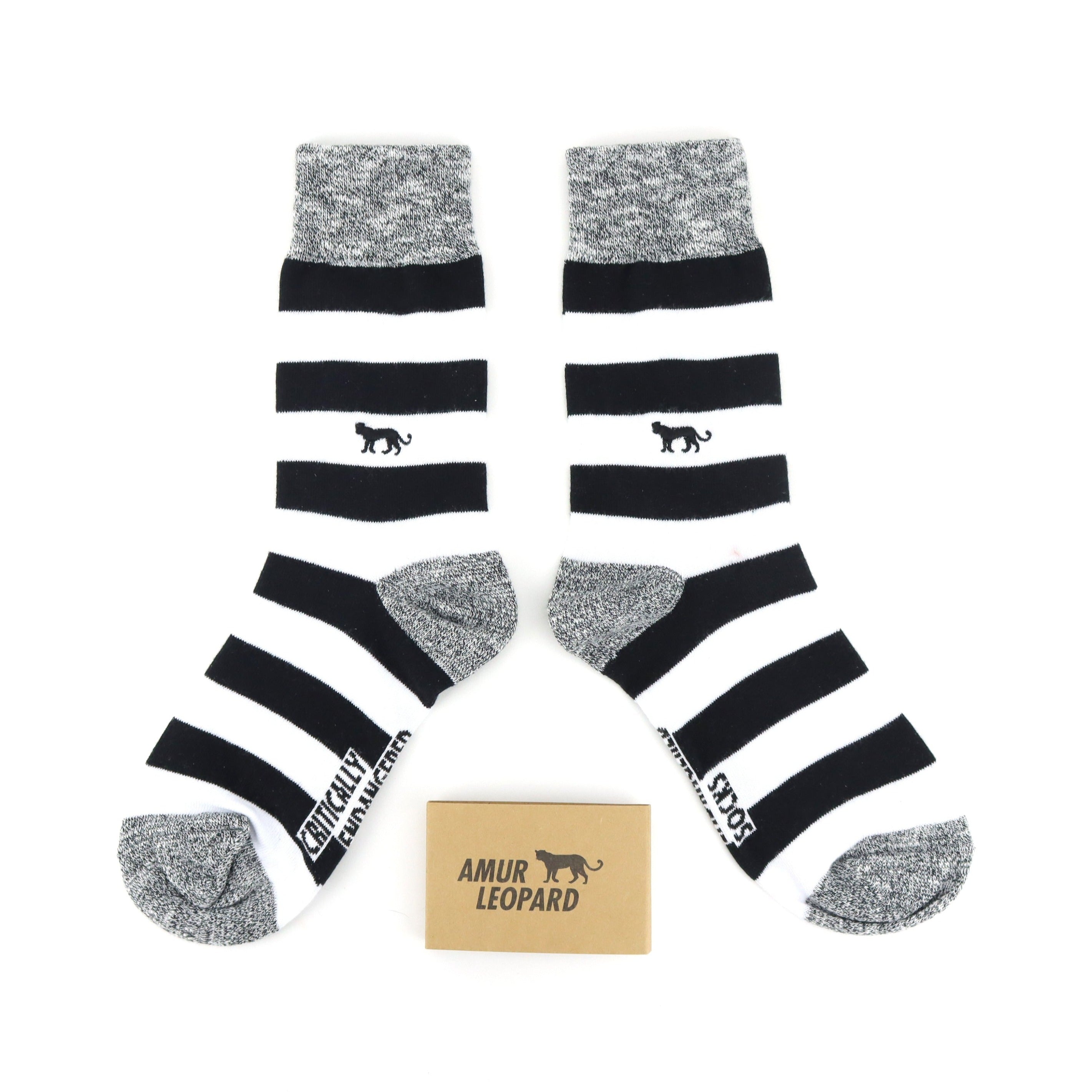 Critically Endangered Adult Striped Socks