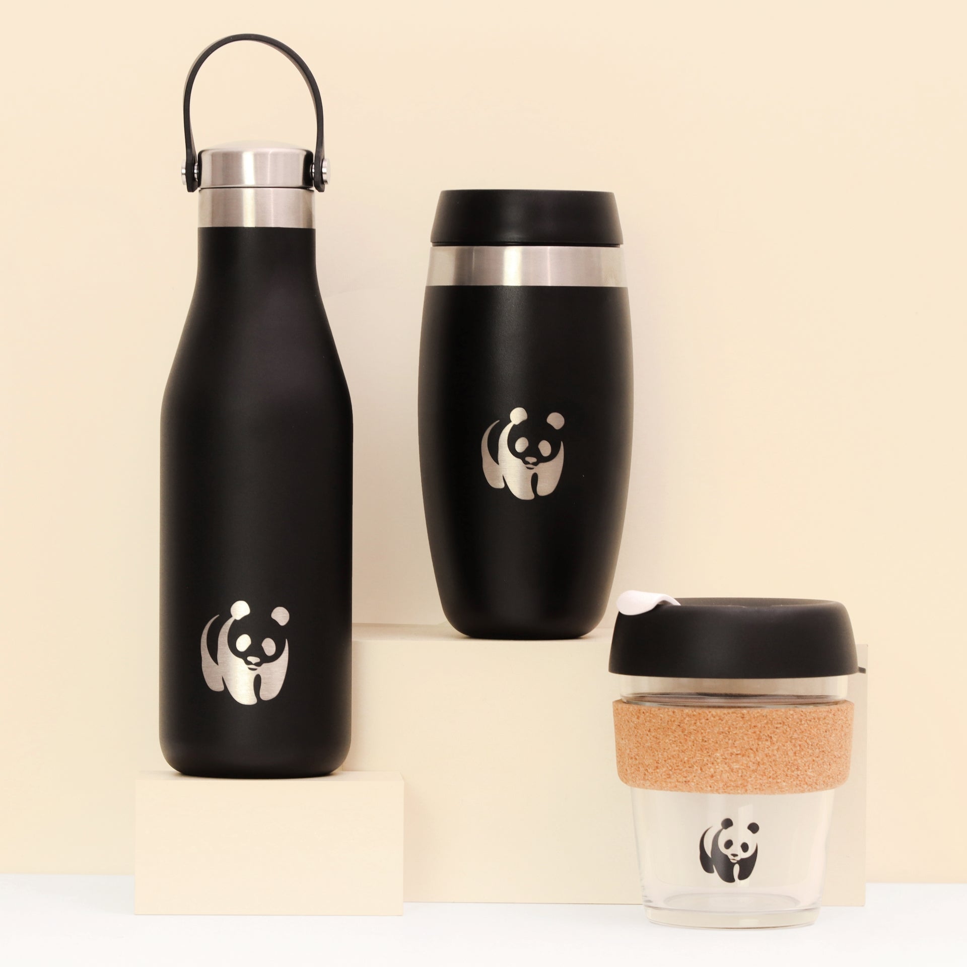 Black Panda Reusable Cup