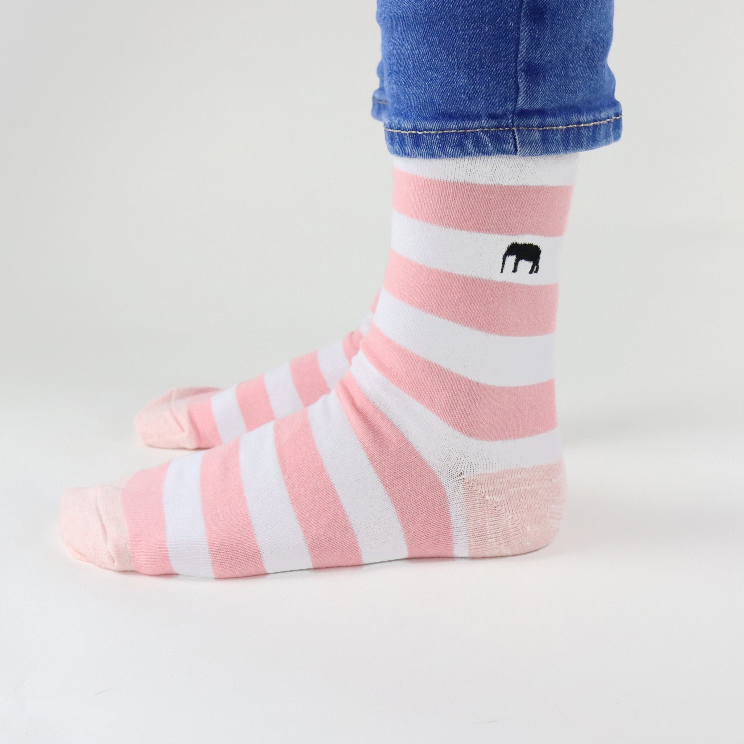 Critically Endangered Adult Striped Socks