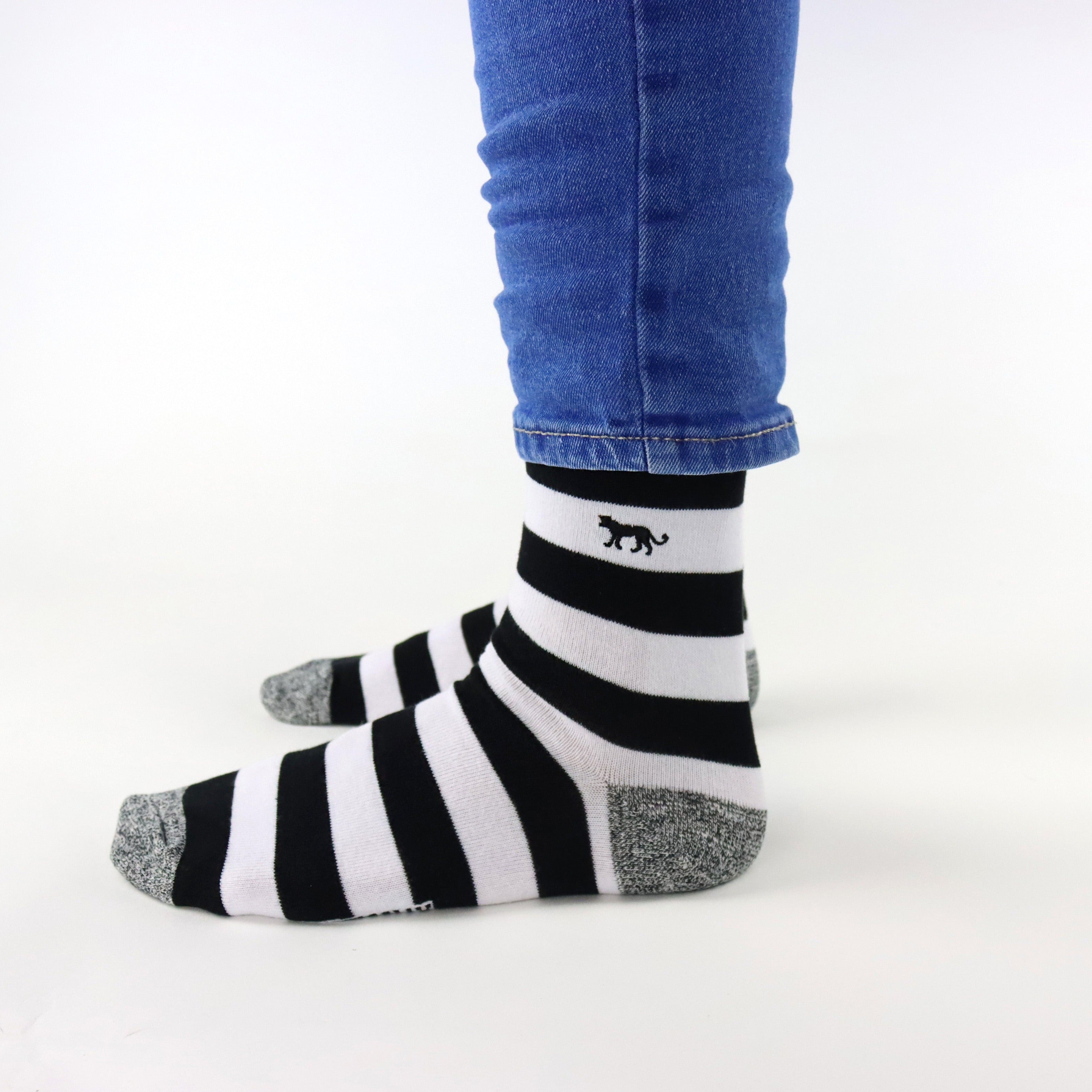 Critically Endangered Adult Striped Socks
