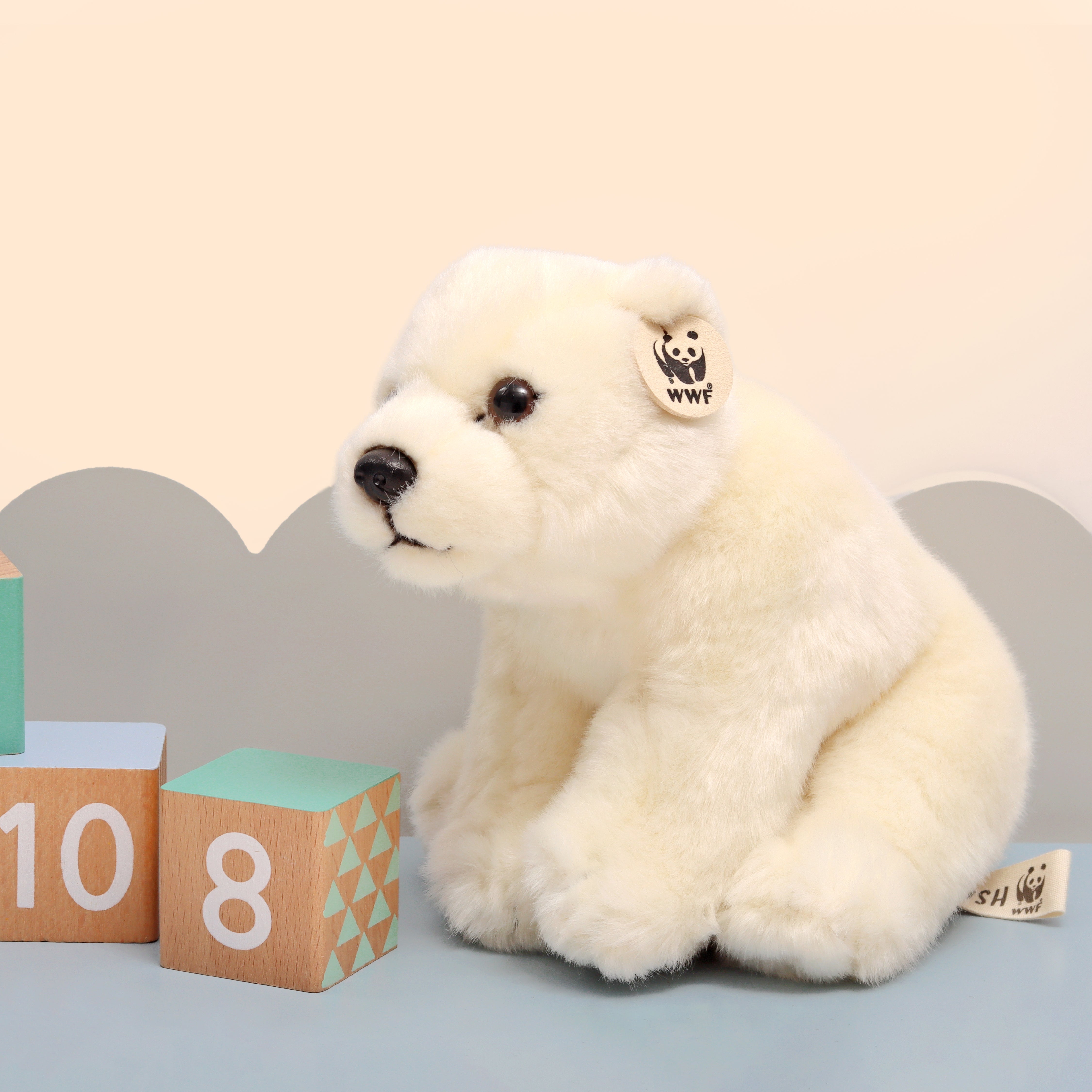 WWF Plush Polar Bear Sitting
