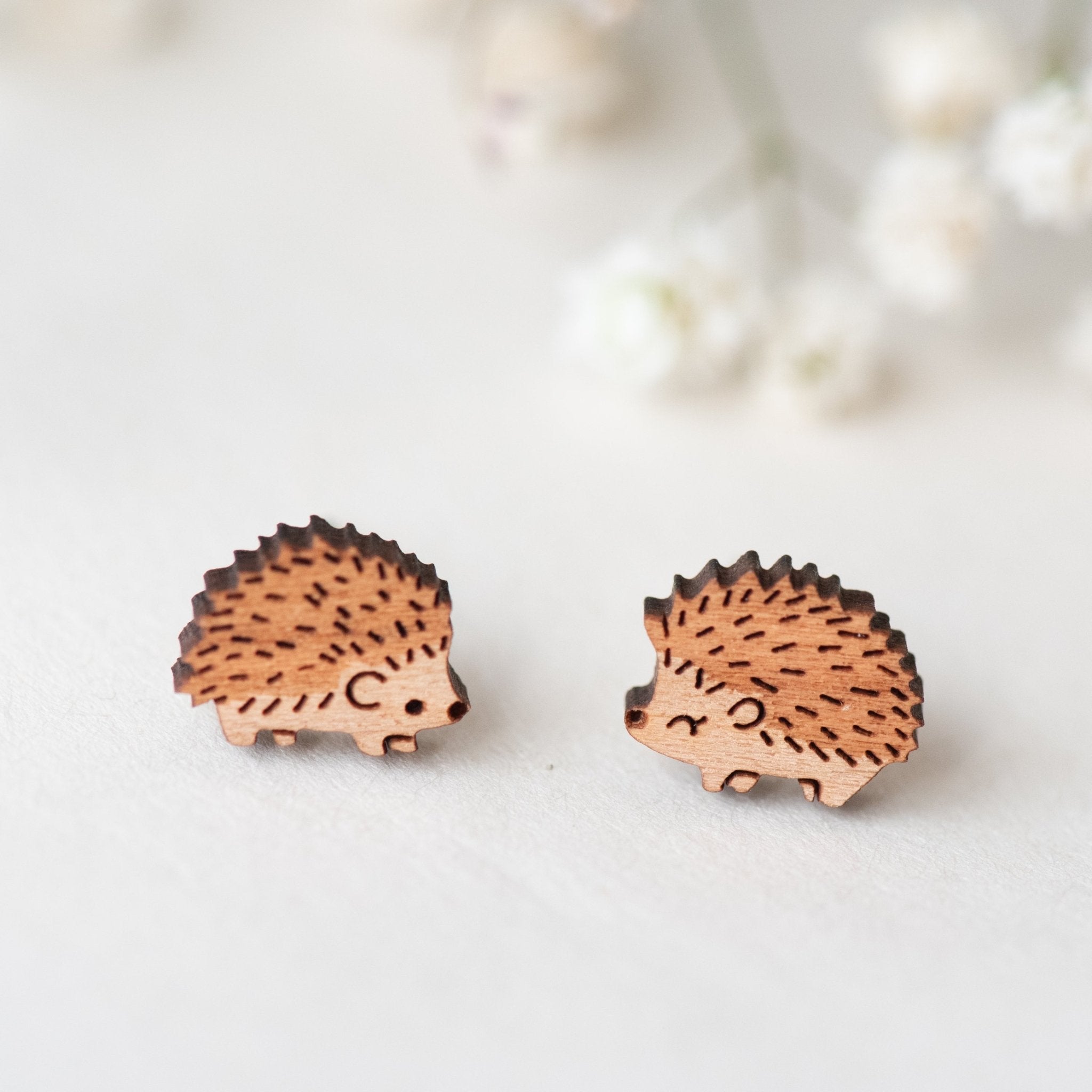 Wooden Stud Earrings