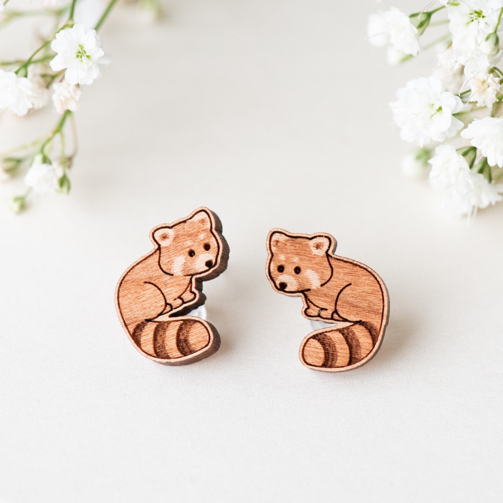 Wooden Stud Earrings