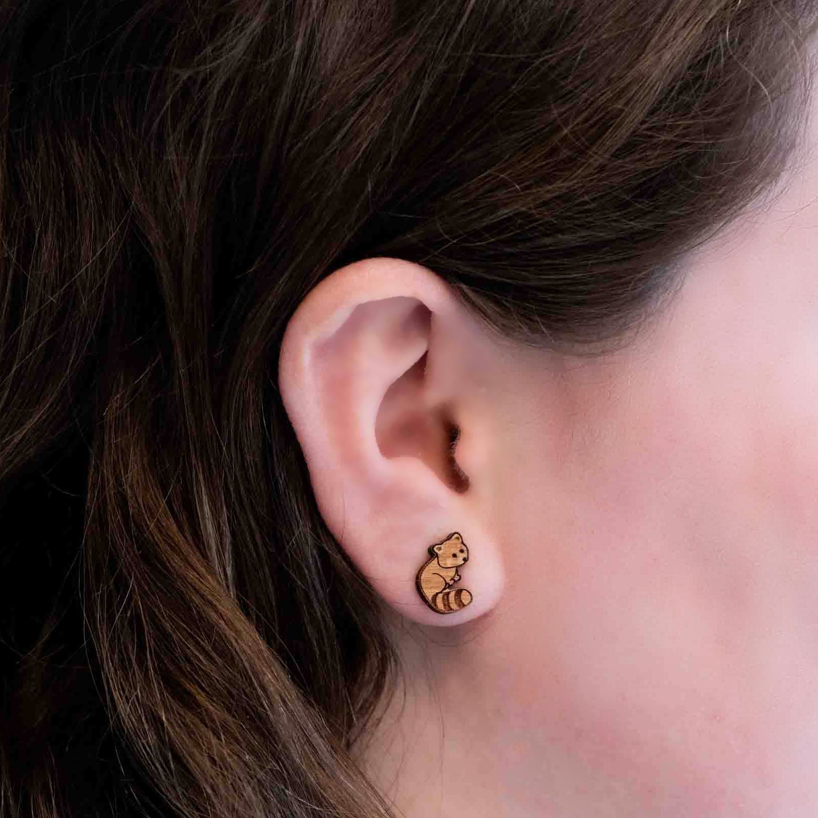 Wooden Stud Earrings