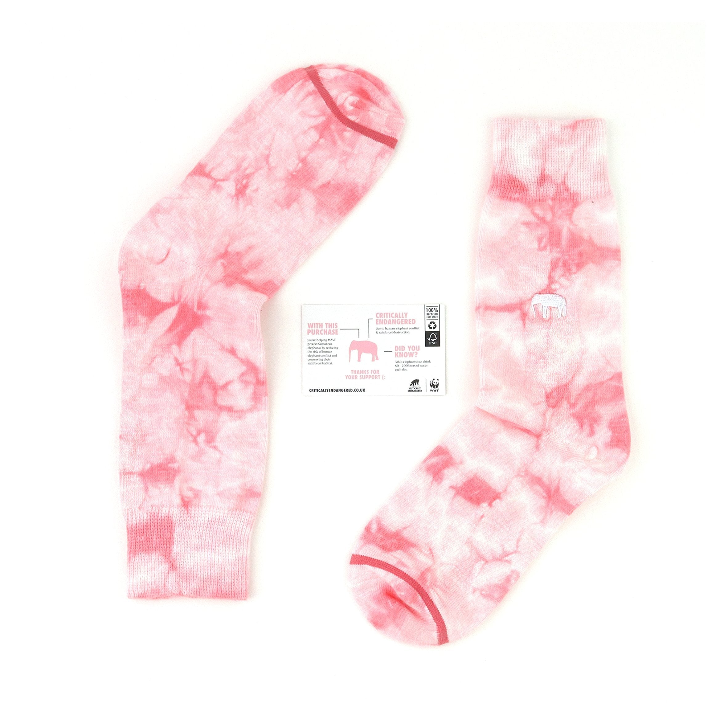 Critically Endangered Tie Dye Adult Socks
