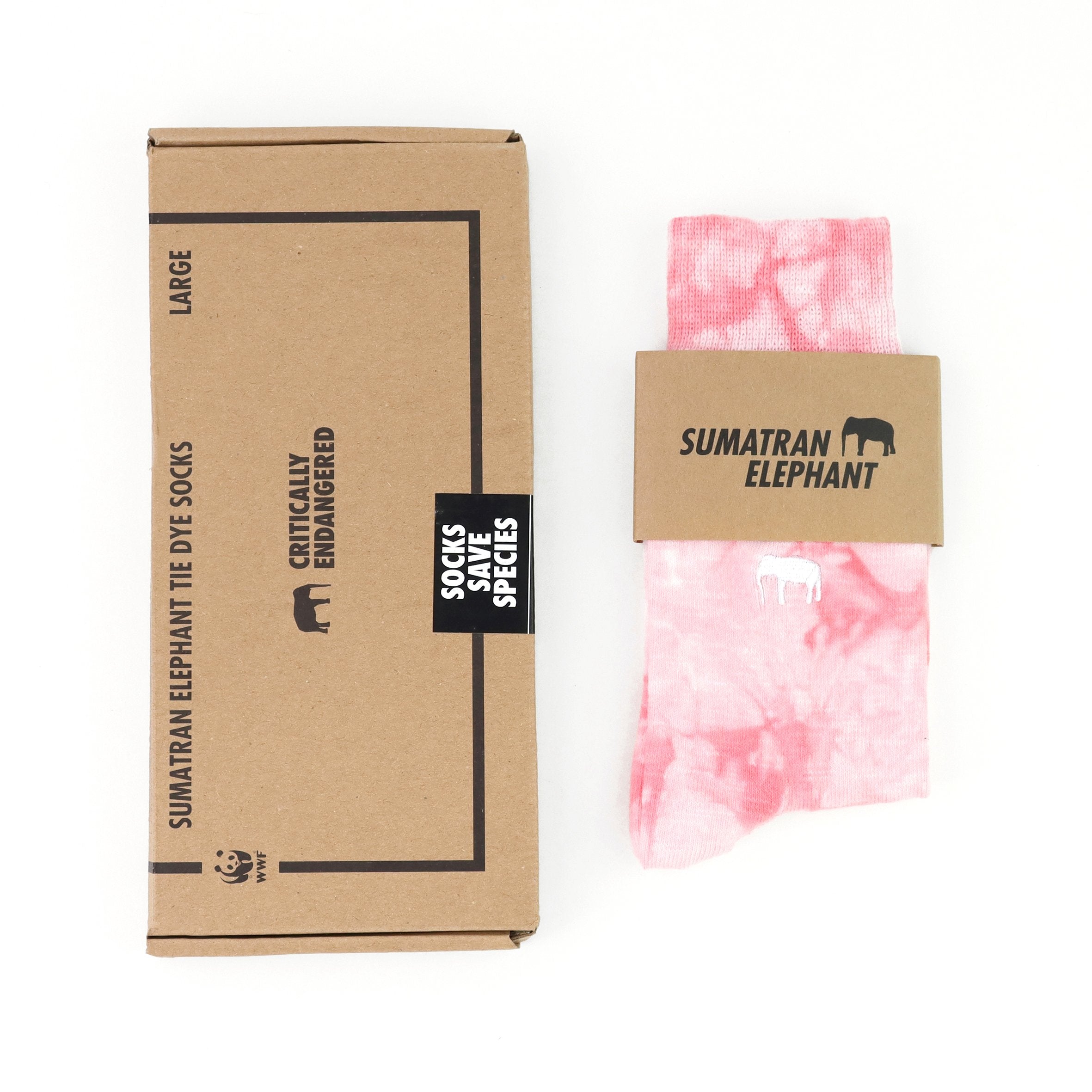 Critically Endangered Tie Dye Adult Socks