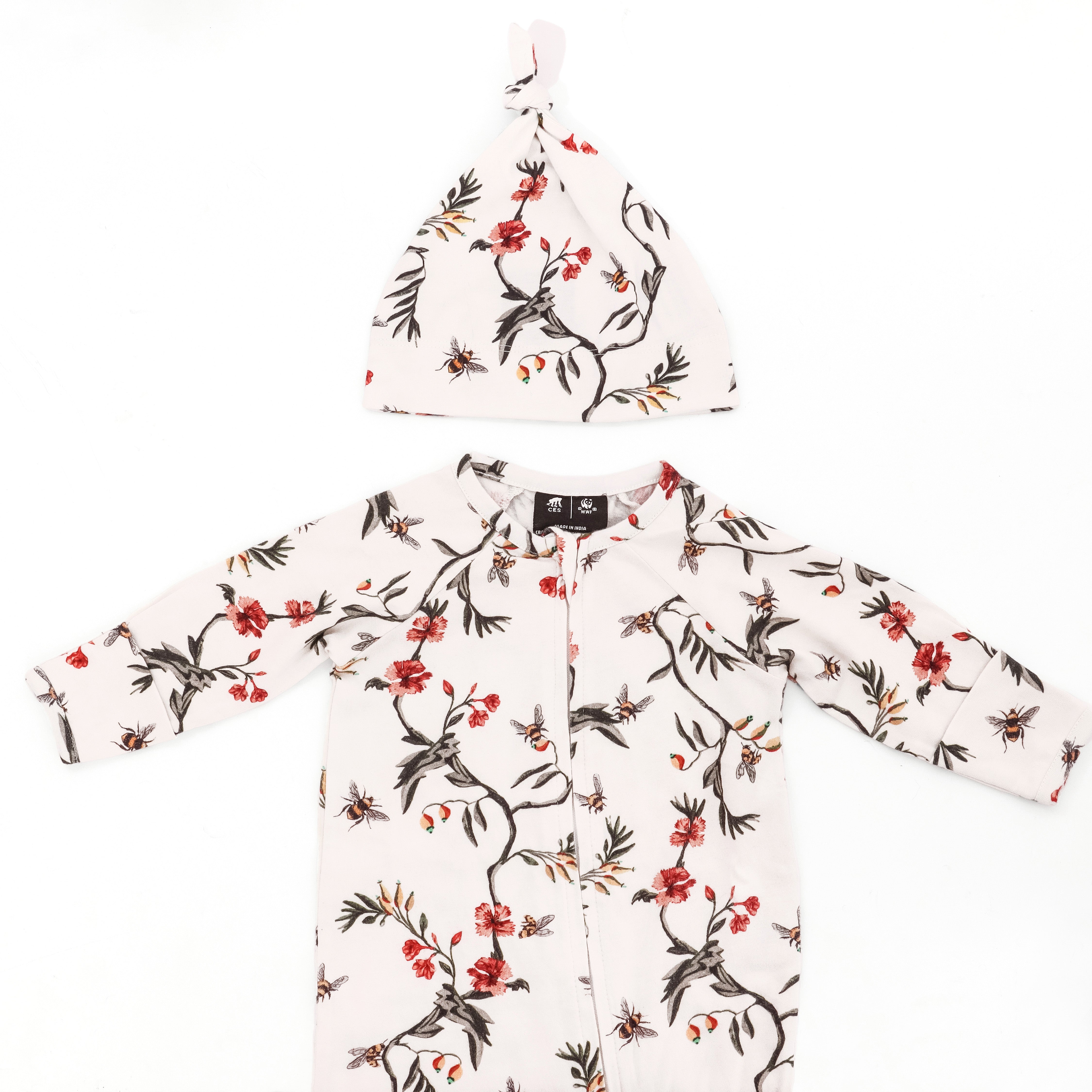 Critically Endangered Baby Romper Set - Bee