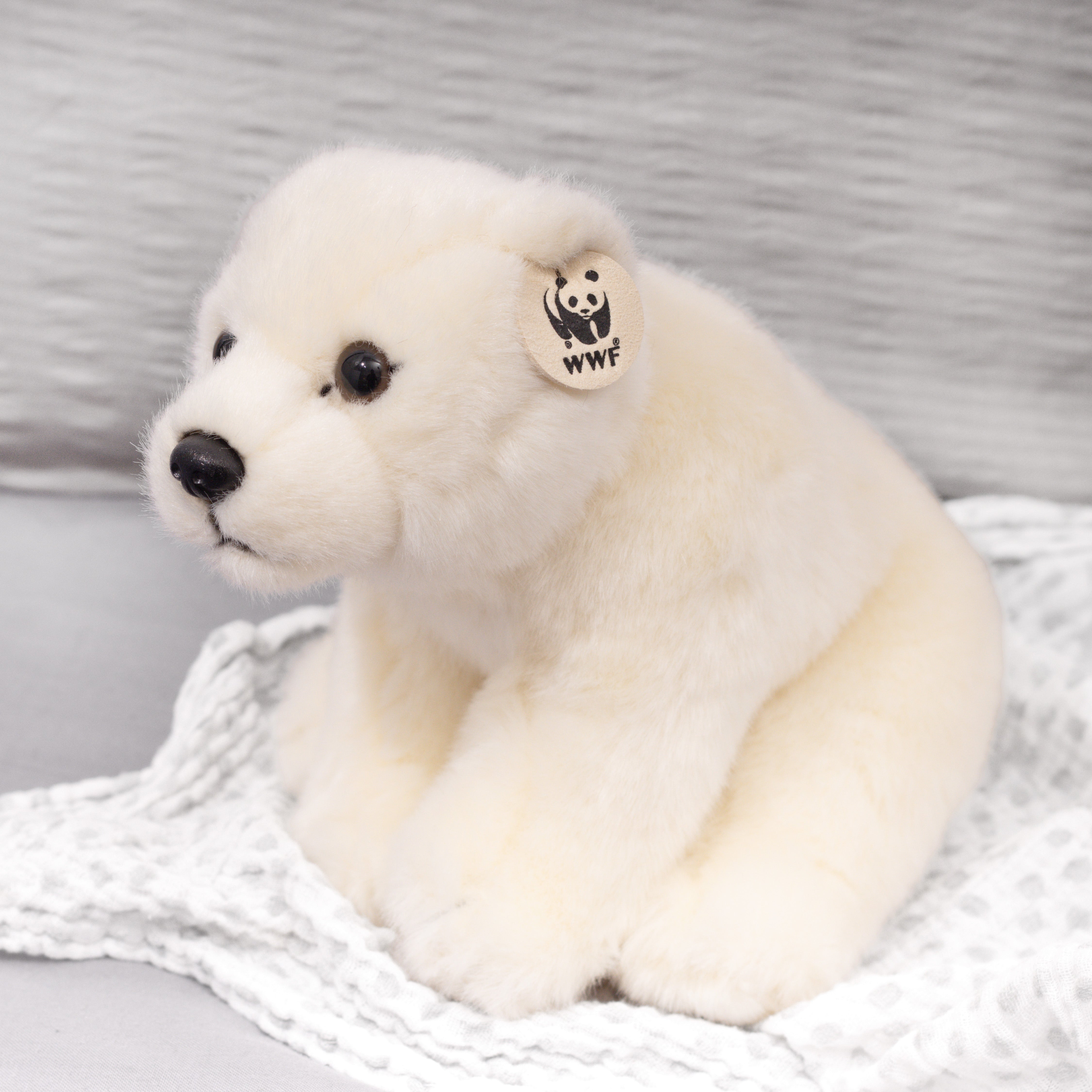 WWF Plush Polar Bear Sitting