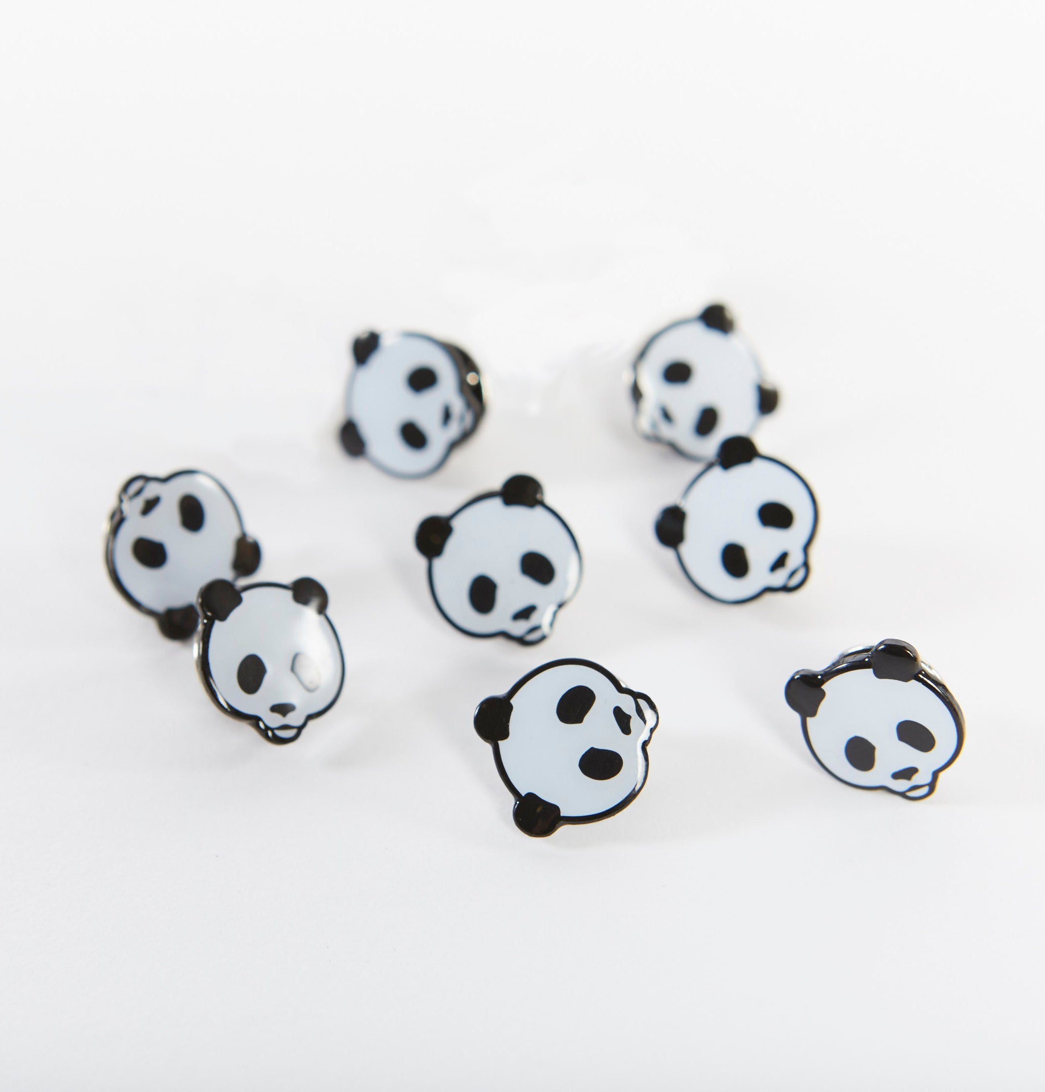 Panda Face Pin Badge