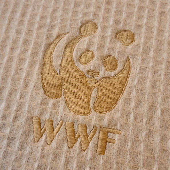 Recycled Wool Large Waffle Blanket