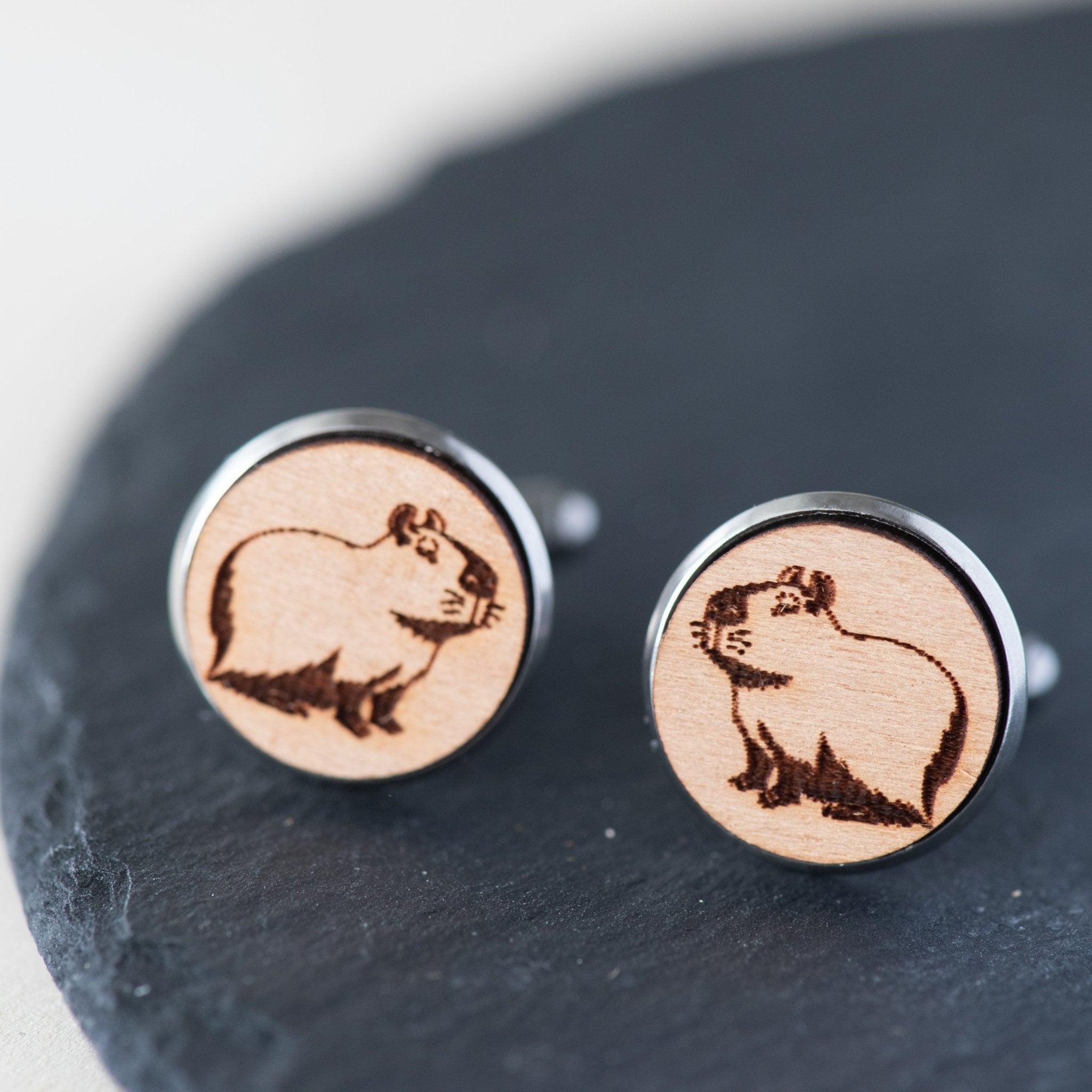 Cherry Wood Cufflinks