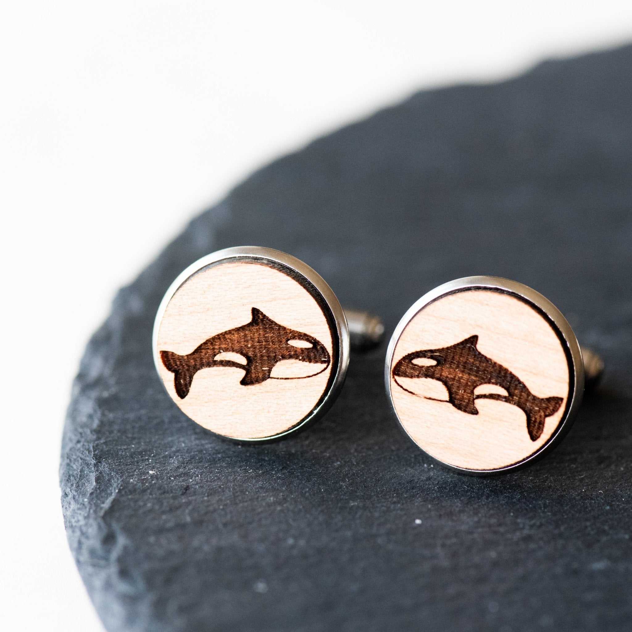 Cherry Wood Cufflinks