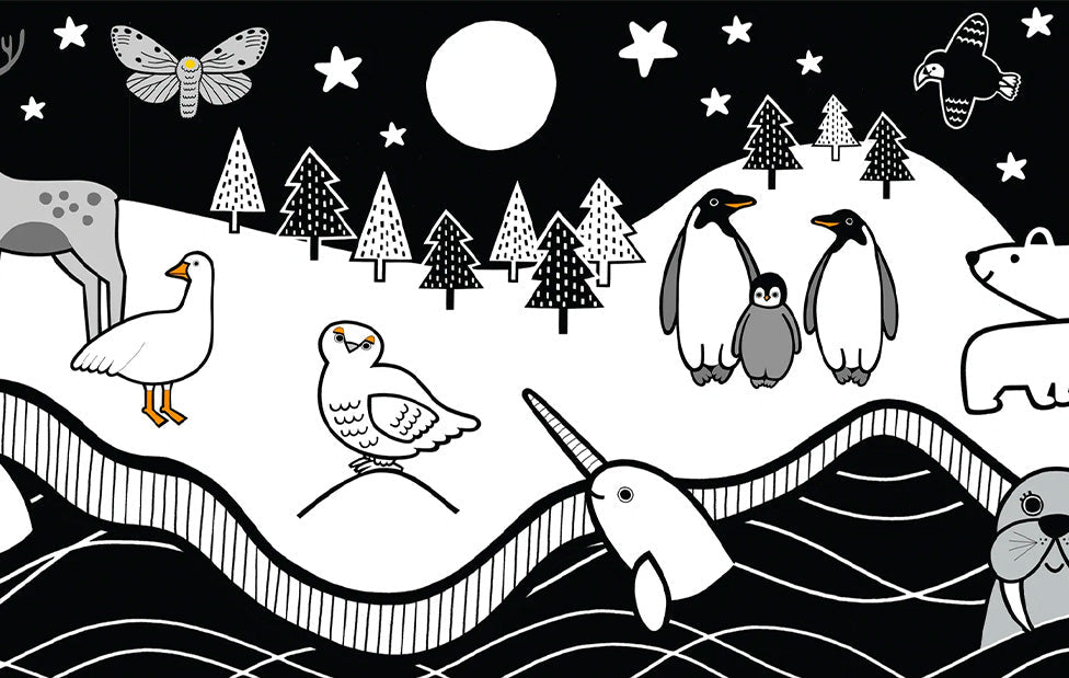 Snowy Animals Ecard by Jane Foster